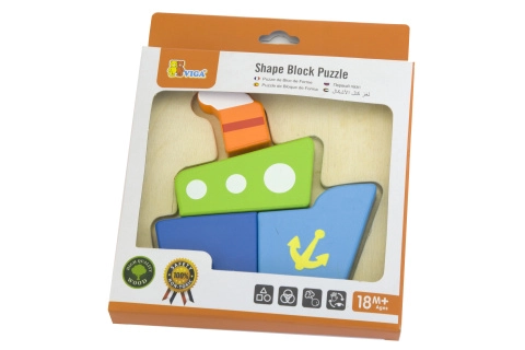 E-shop Viga prvé drevené mini puzzle – loď