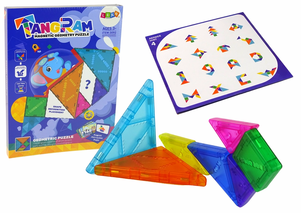 E-shop Lean toys Tangram Puzzle 7 magnetických blokov