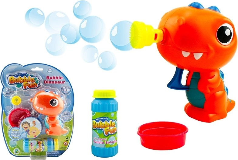 E-shop Bublifuková pištoľ dinosaurus oranžová SPARKYS