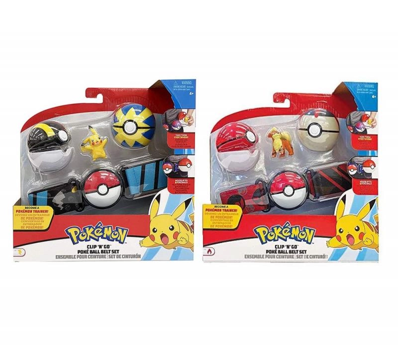 POKÉMON Clip 'N' Go opasok s Poké Ballmi a figúrkou