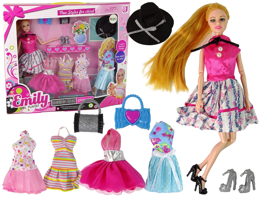 Lean Toys Súprava Emily s oblečením