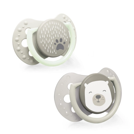E-shop LOVI Cumlík silikónový dynamický BUDDY BEAR 6-18 m 2 ks