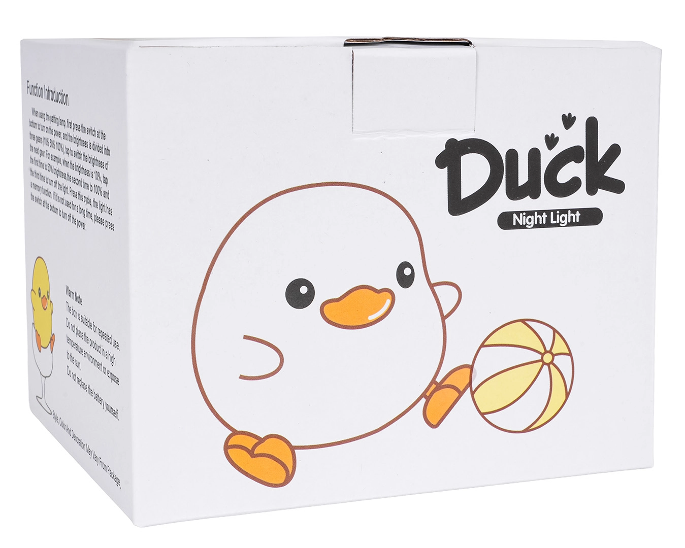 Nočné svetlo kačička zo silikónu s dotykovým ovládaním