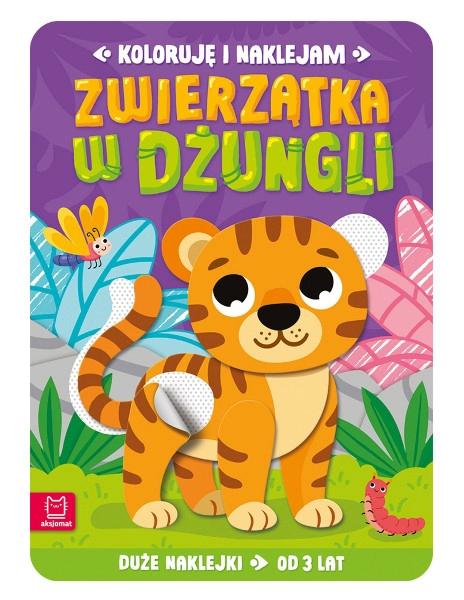 E-shop Vyfarbujem a nalepujem: Zvieratká v džungli – kreatívna knižka s nálepkami