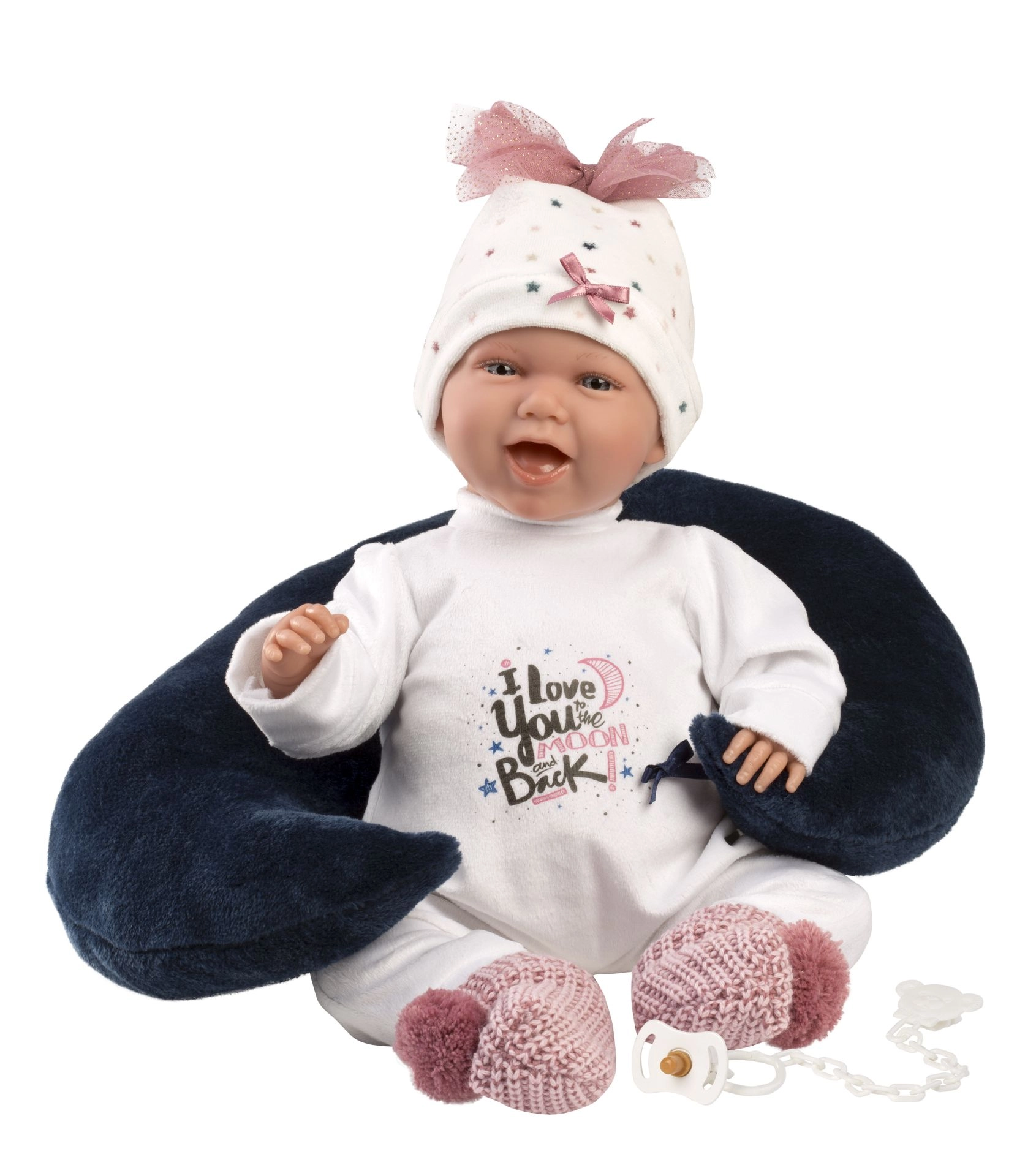 E-shop Llorens 74050 NEW BORN realistická bábätko so zvukmi a mäkkým látkovým telom 42