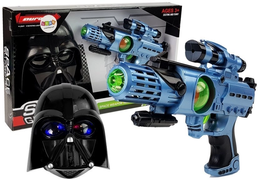 E-shop LEANToys Sada masky a laserovej zbraneSpace Warrior