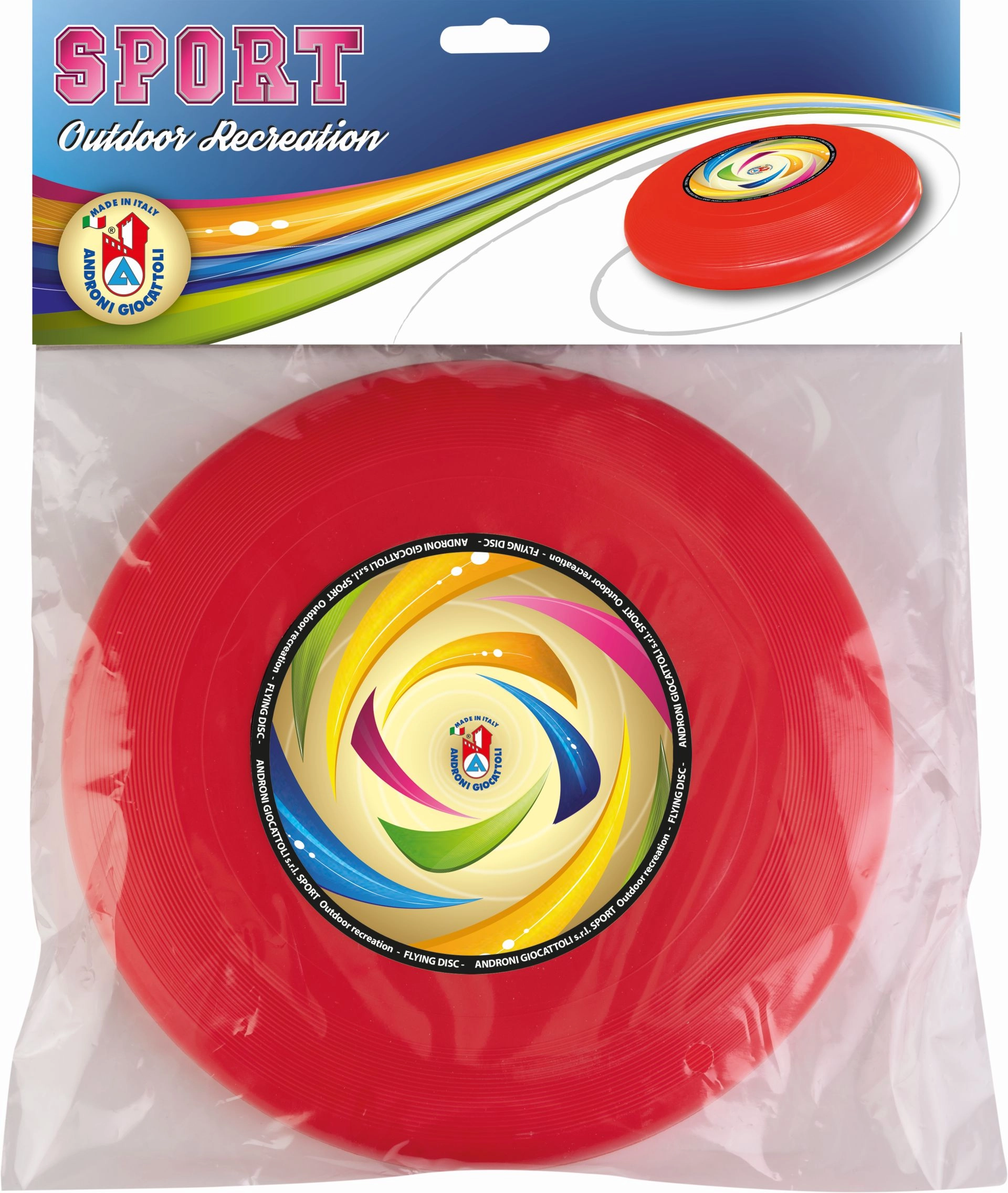 E-shop Hádzací disk Androni červený 23 cm