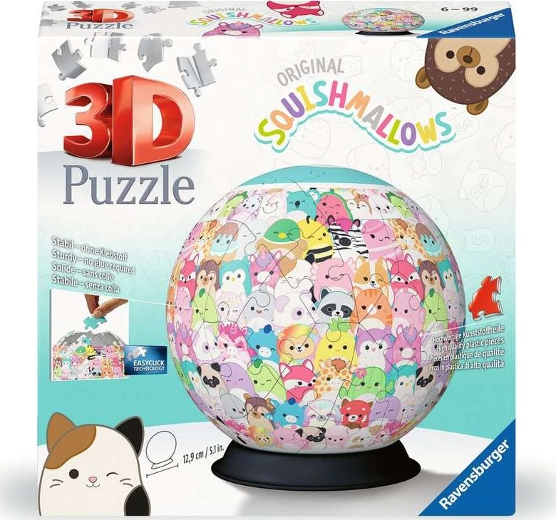 RAVENSBURGER 3D Puzzleball Squishmallows 72 ks