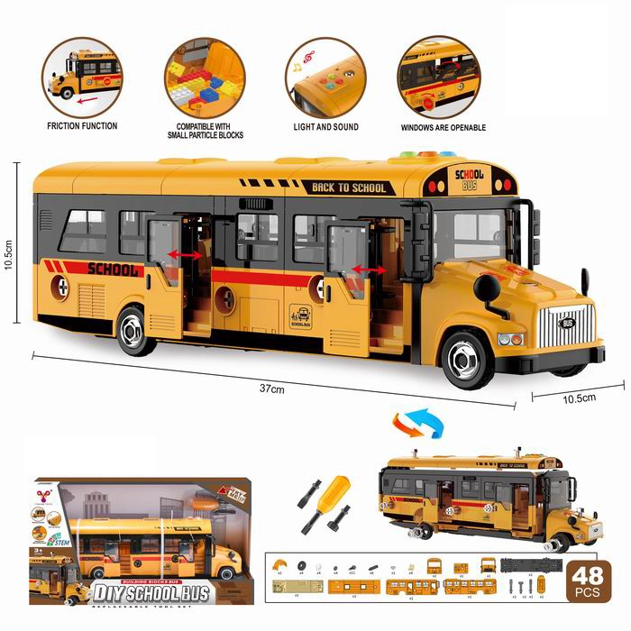 E-shop Auto na montáž – školský autobus (48 dielov)