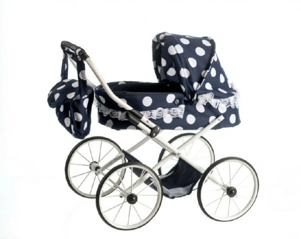 E-shop Teddies malý Ewa RETRO čierny s bodkami s čipkou