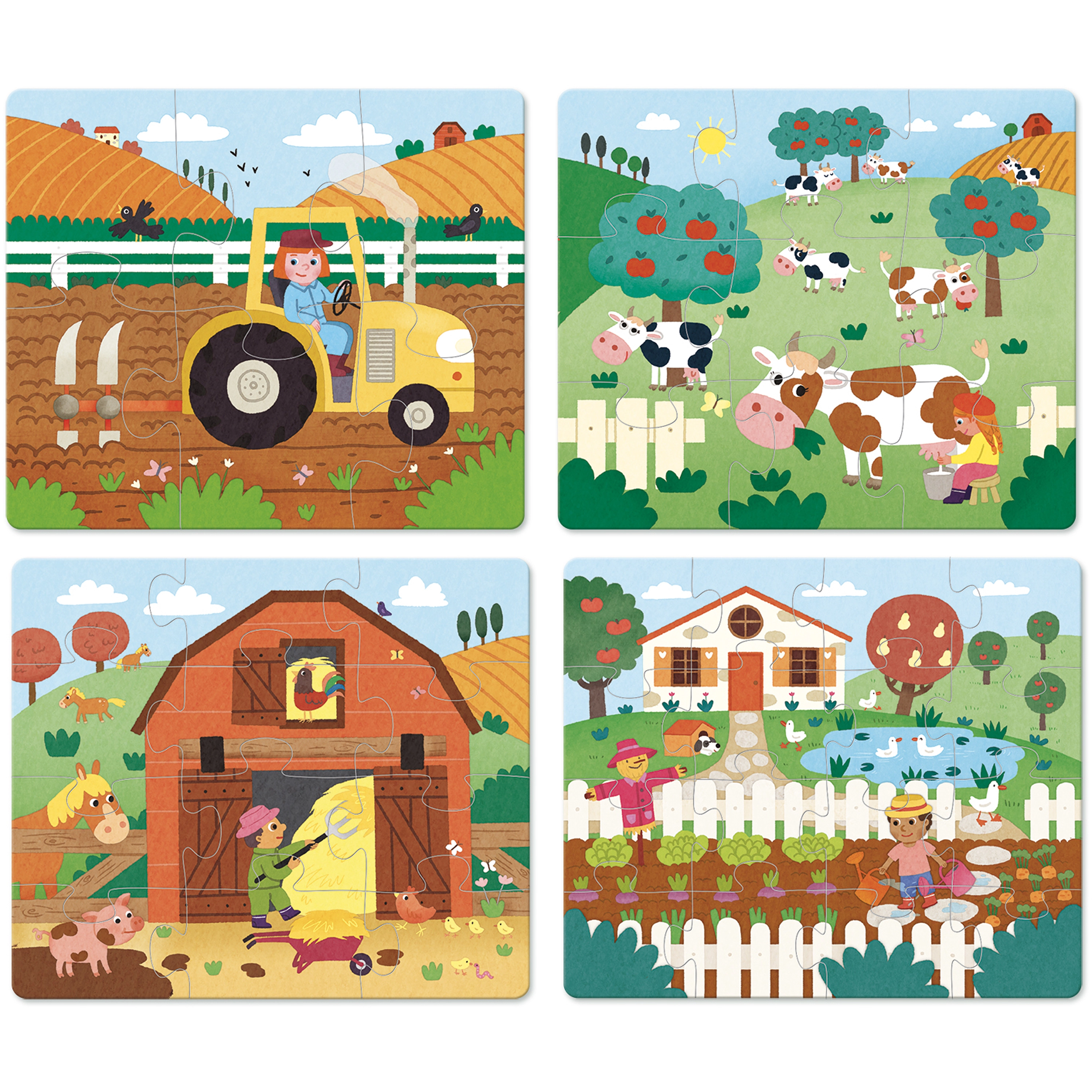 E-shop Vilac puzzle 4v1 Farma