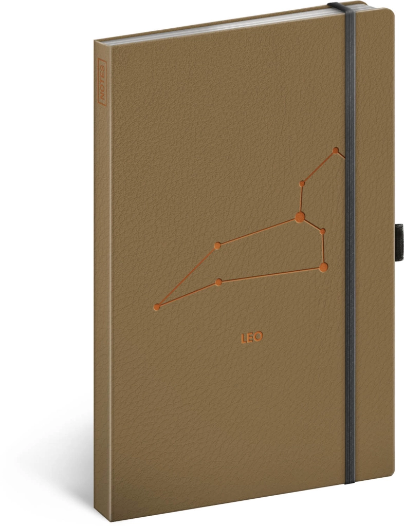 E-shop Baagl Notes Zvěrokruh Lev linkovaný 13 × 21 cm