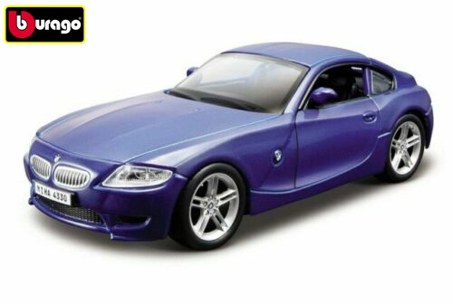 E-shop Bburago BMW Z4 M Coupe metalíza modrá 1:32