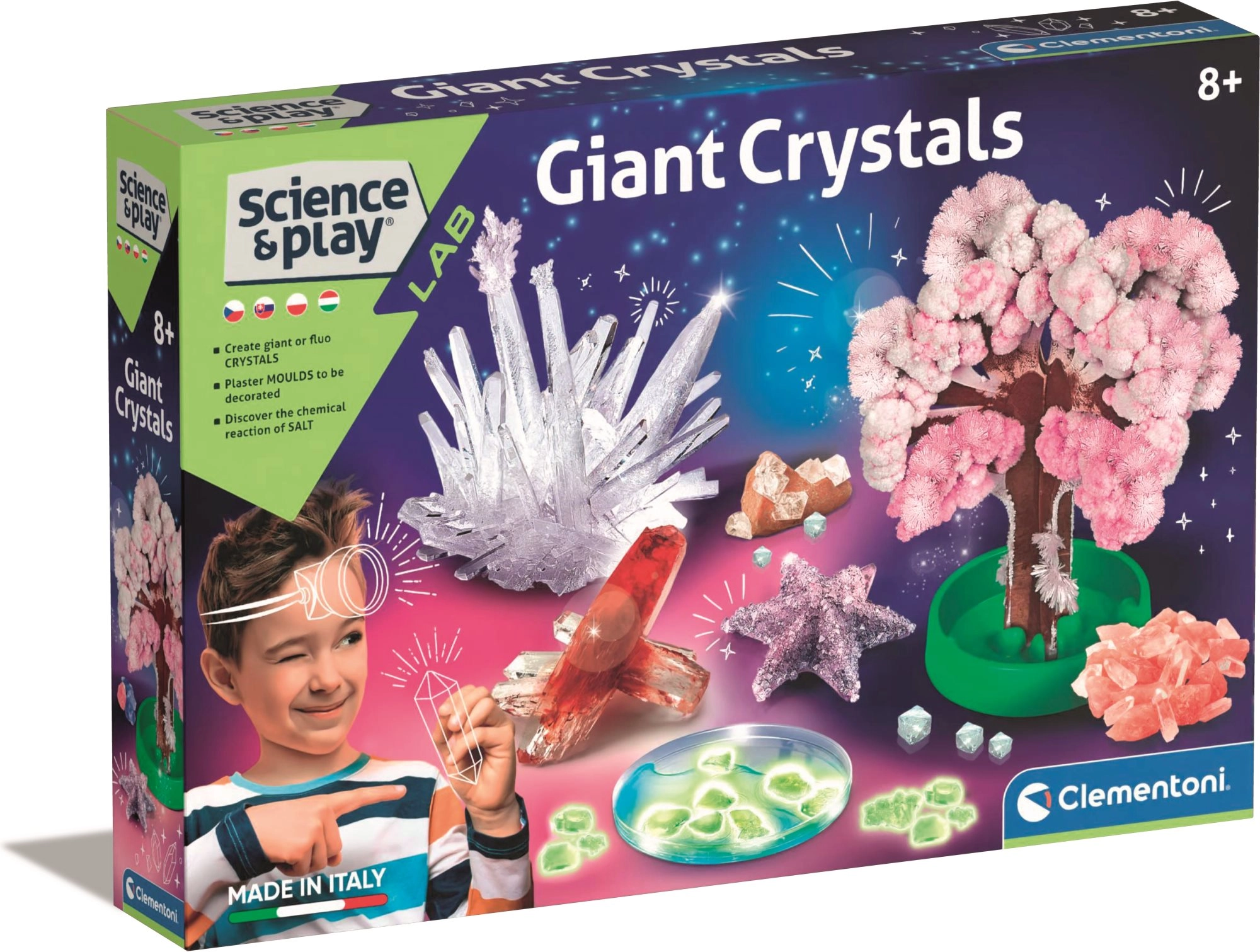 Clementoni SCIENCE MEGA Fluo krystaly