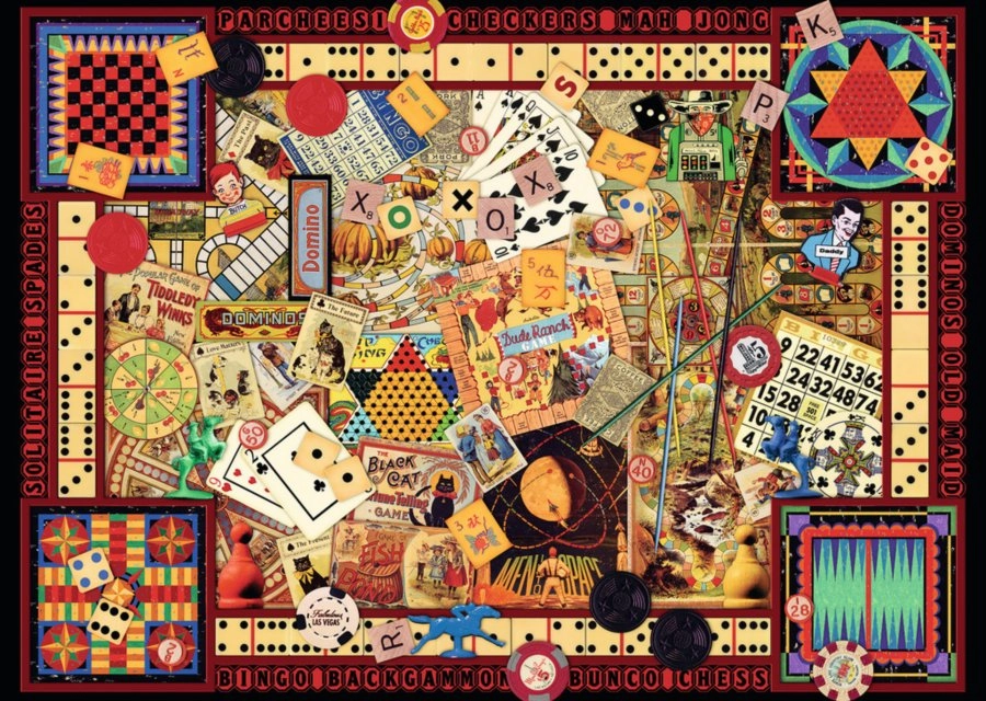 E-shop Ravensburger Vintage Games 1000 dielov