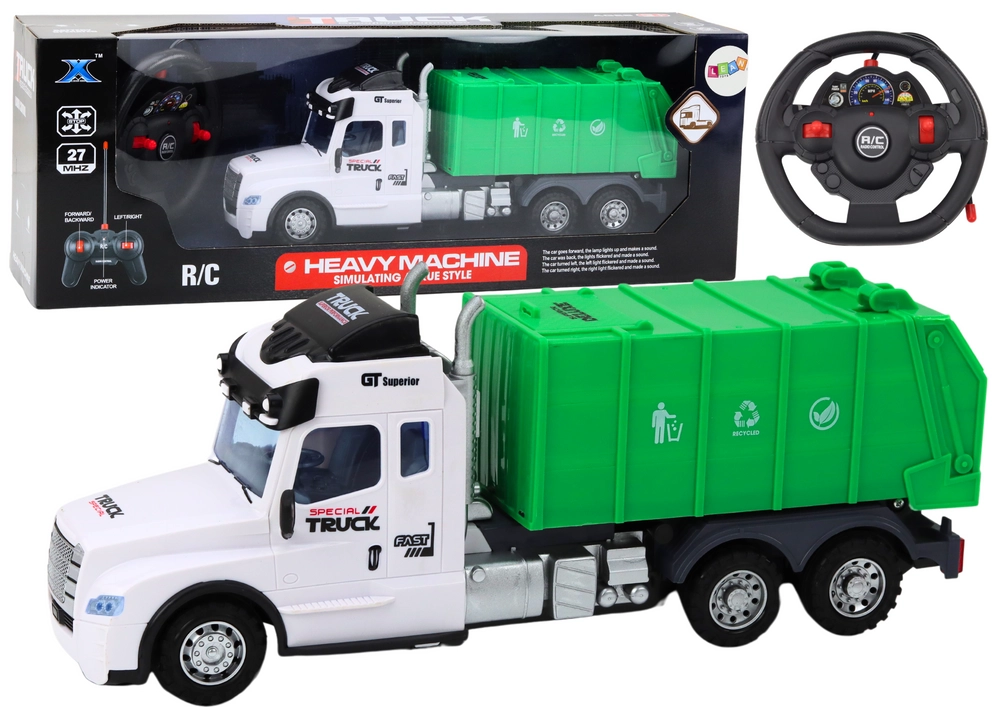E-shop Zelené RC auto na diaľkové ovládanie s efektmi