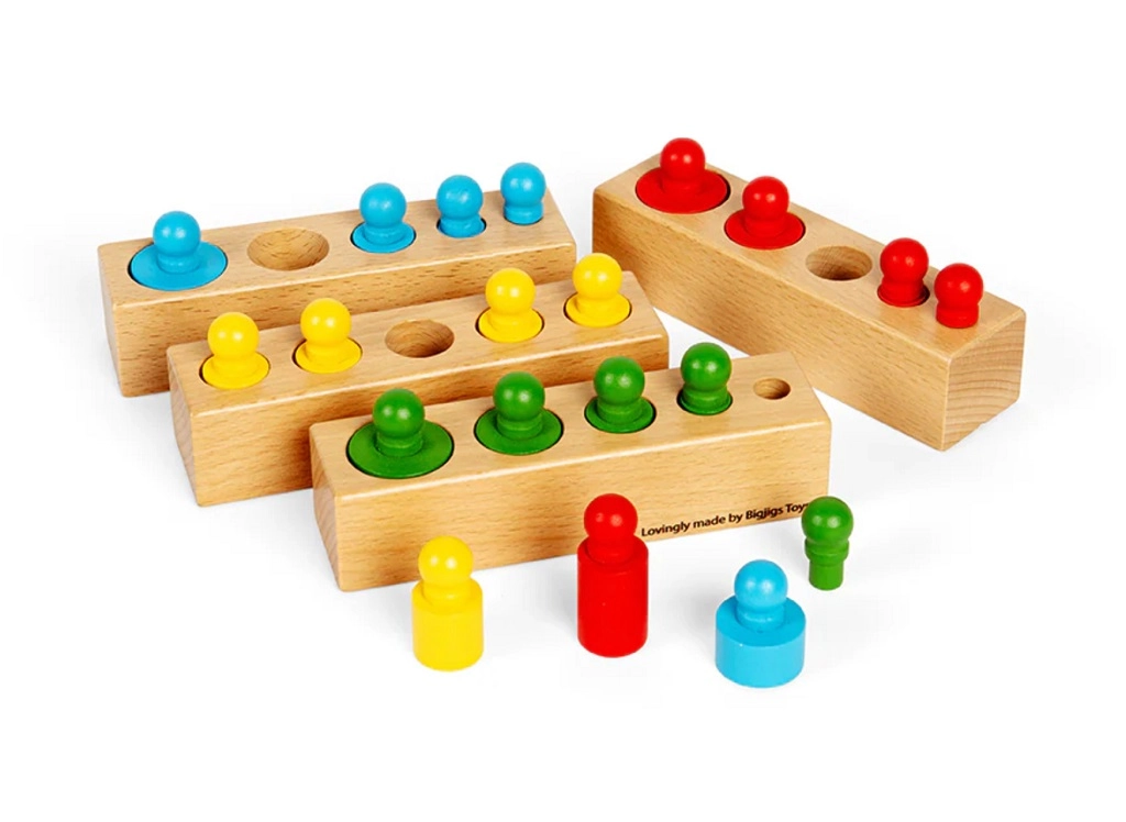 E-shop Bigjigs Toys Motorická vkladačka bloky 24 dielikov