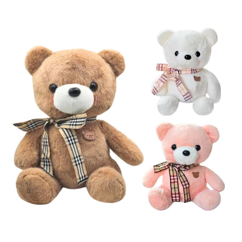 Plyšový medvedík s mašľou