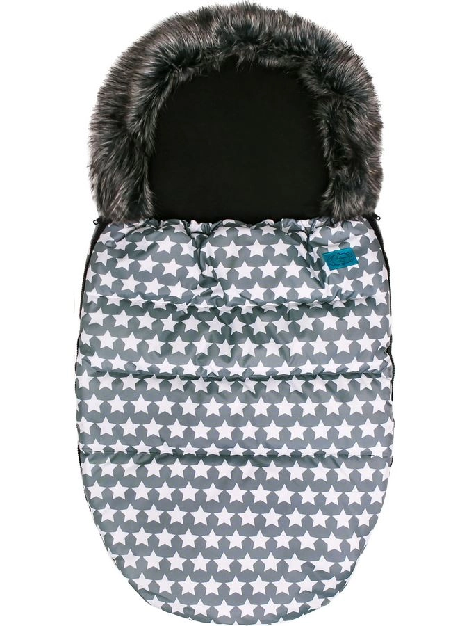 Zimný fleecový fusak do kočíka BELISIMA Hviezdičky