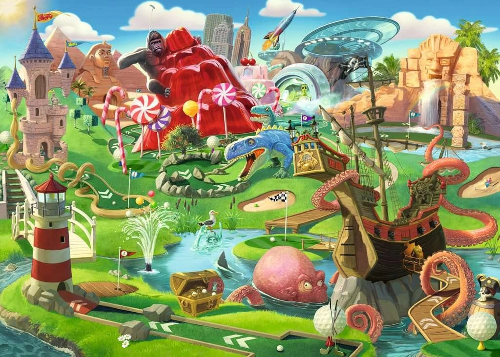 Ravensburger Puzzle Minigolfový Raj XXL 500 Dielikov