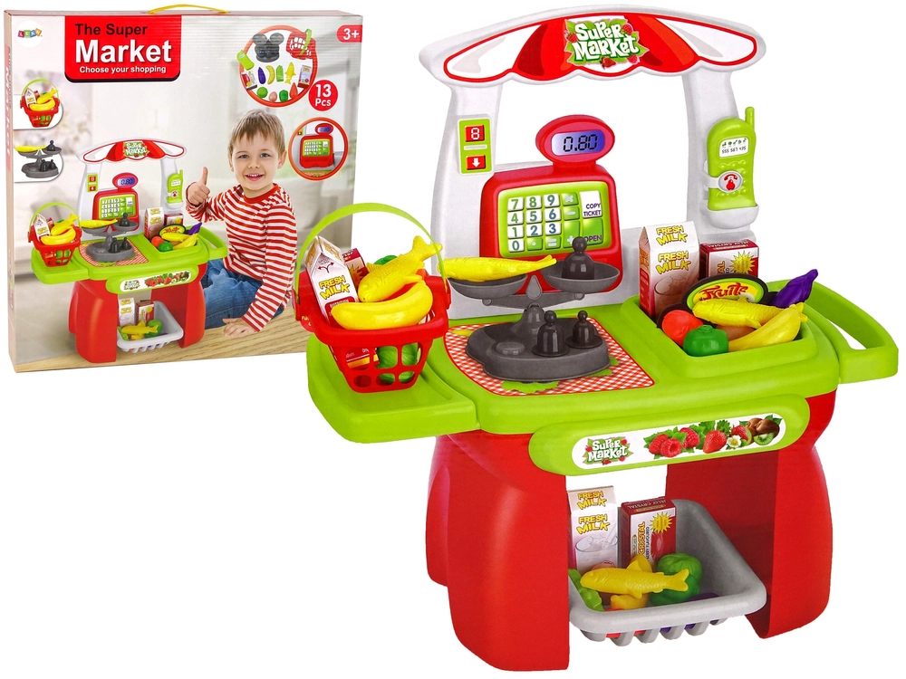 E-shop Lean Toys Detský mini supermarket s príslušenstvom