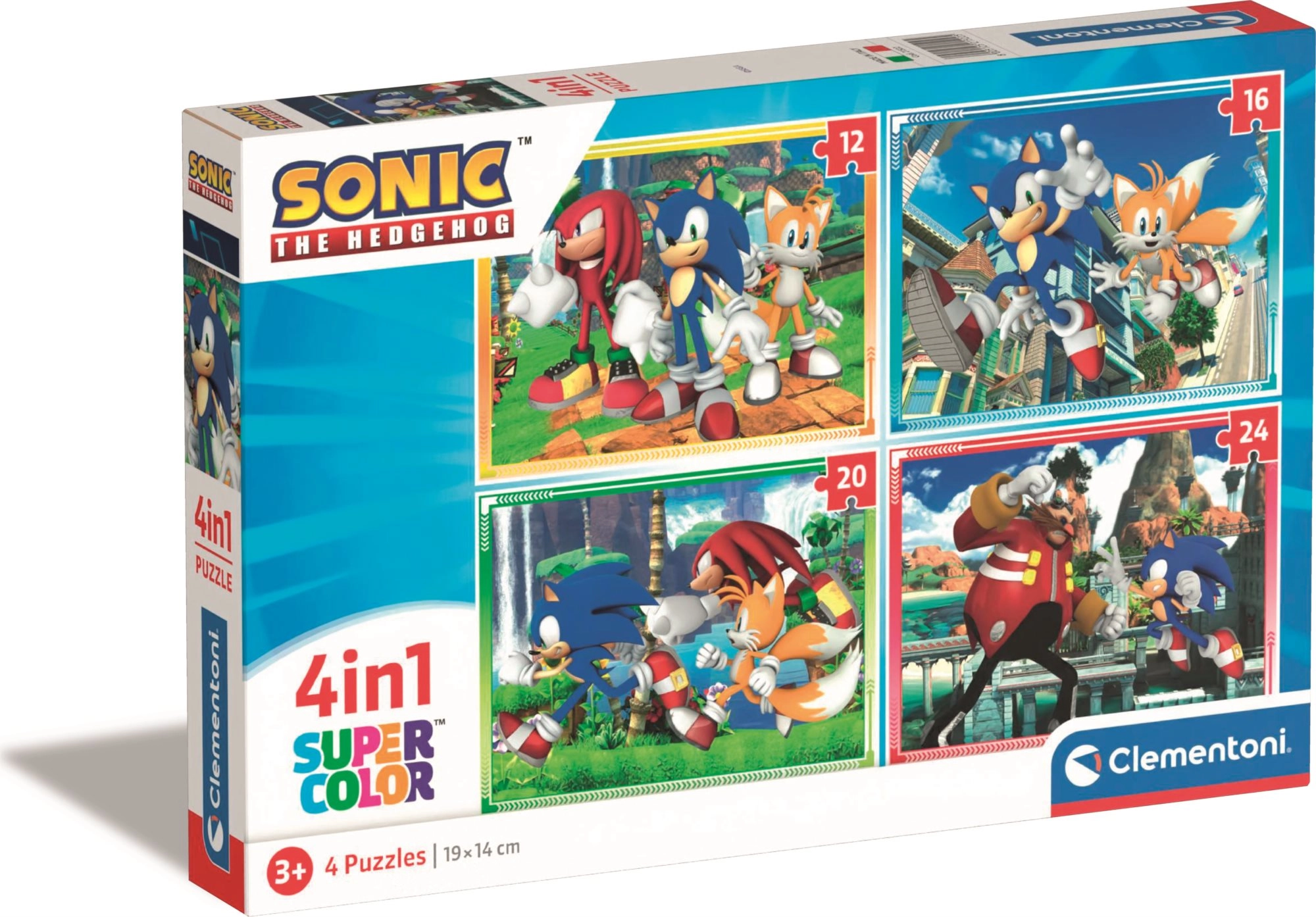 E-shop CLEMENTONI Sonic 4v1 12+16+20+24 dielov