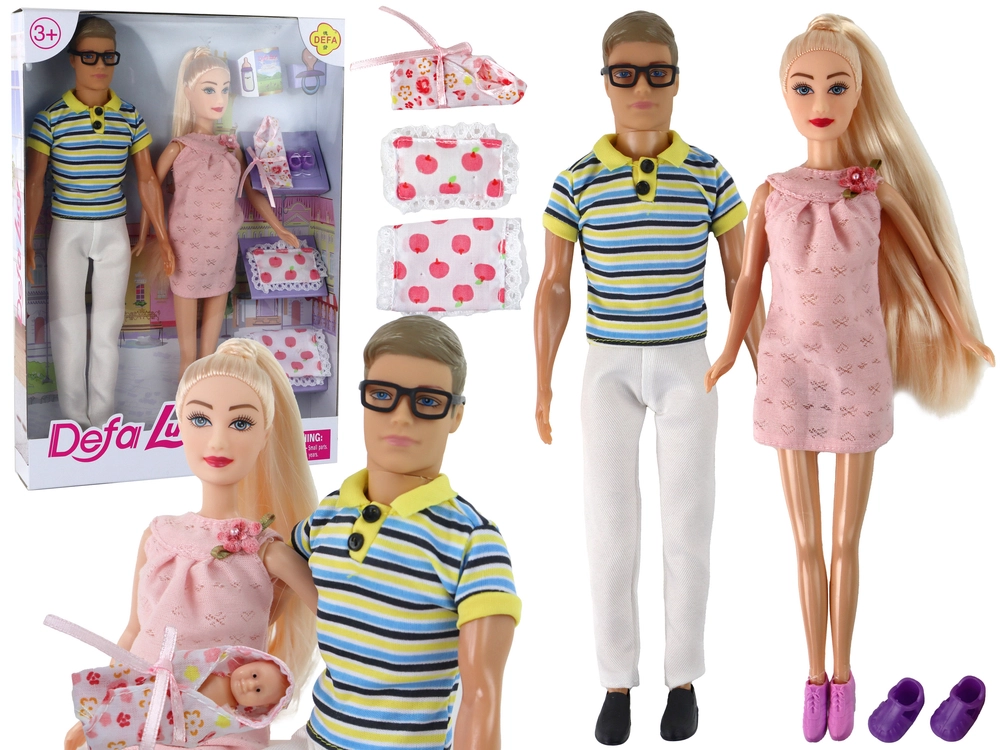 E-shop Lean Toys Tehotná Lucy a Ken Kevin Rodinka