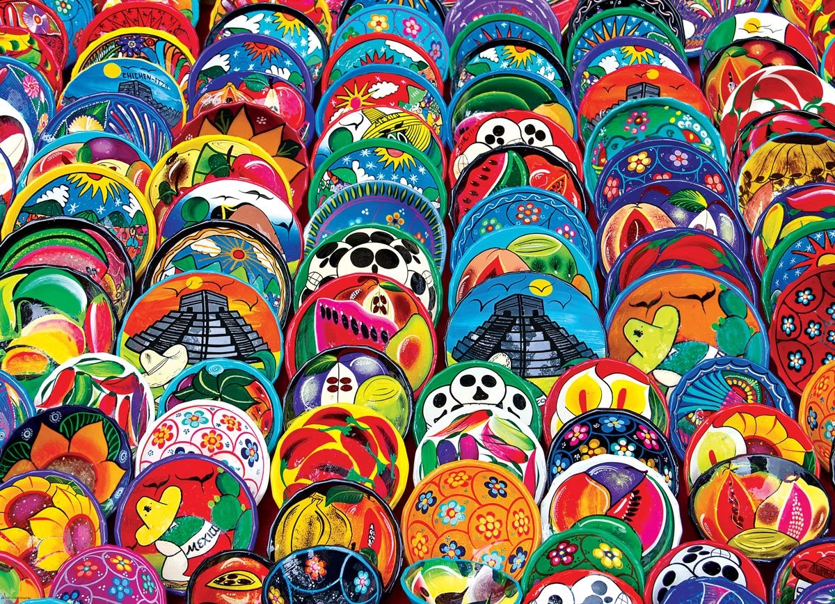 E-shop Puzzle Mexické taniere 1000 dielikov EUROGRAPHICS