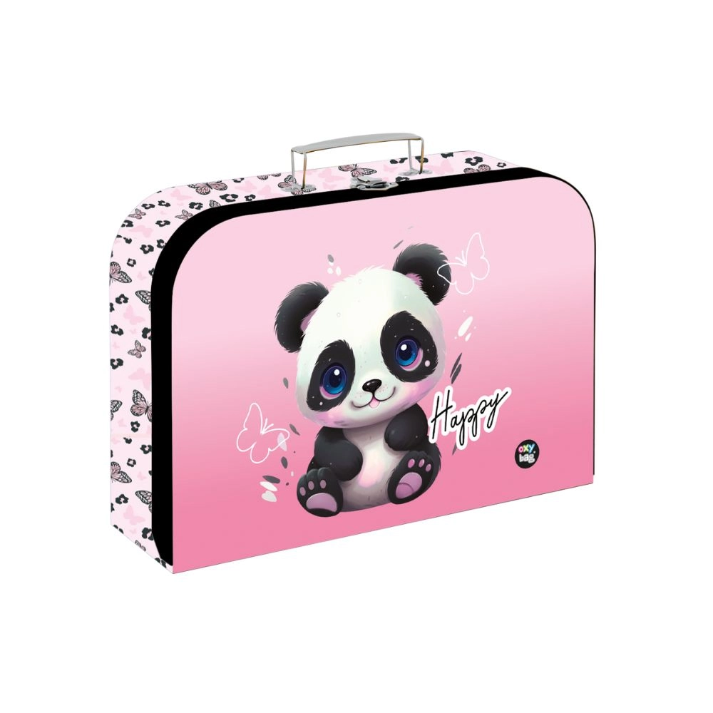 Detský lamino kufrík Panda 34 cm