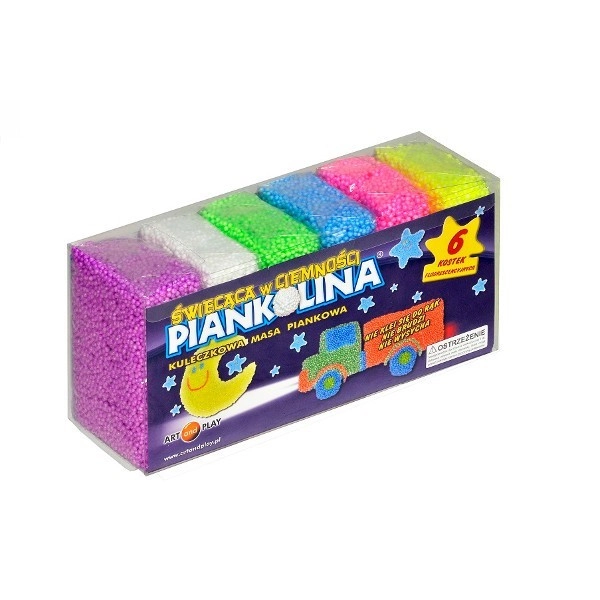 E-shop Svetielkujúca modelína Piankolina – sada 6 farieb