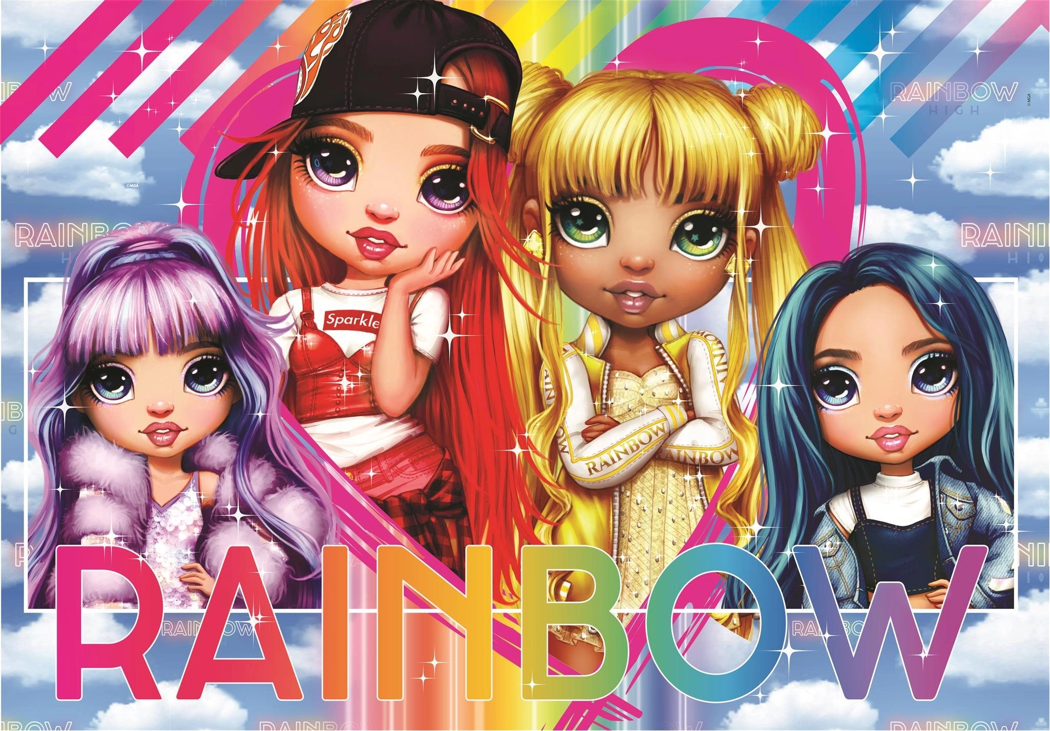 E-shop Clementoni Rainbow High Violet Ruby Sunny a Skyler 180 dielov