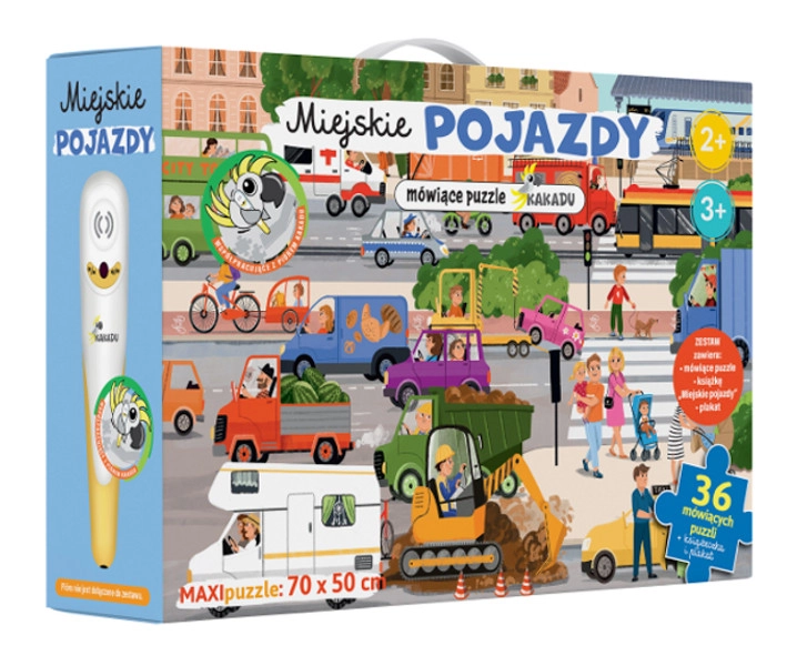 E-shop Kakadu hovoriace puzzle – mestské vozidlá