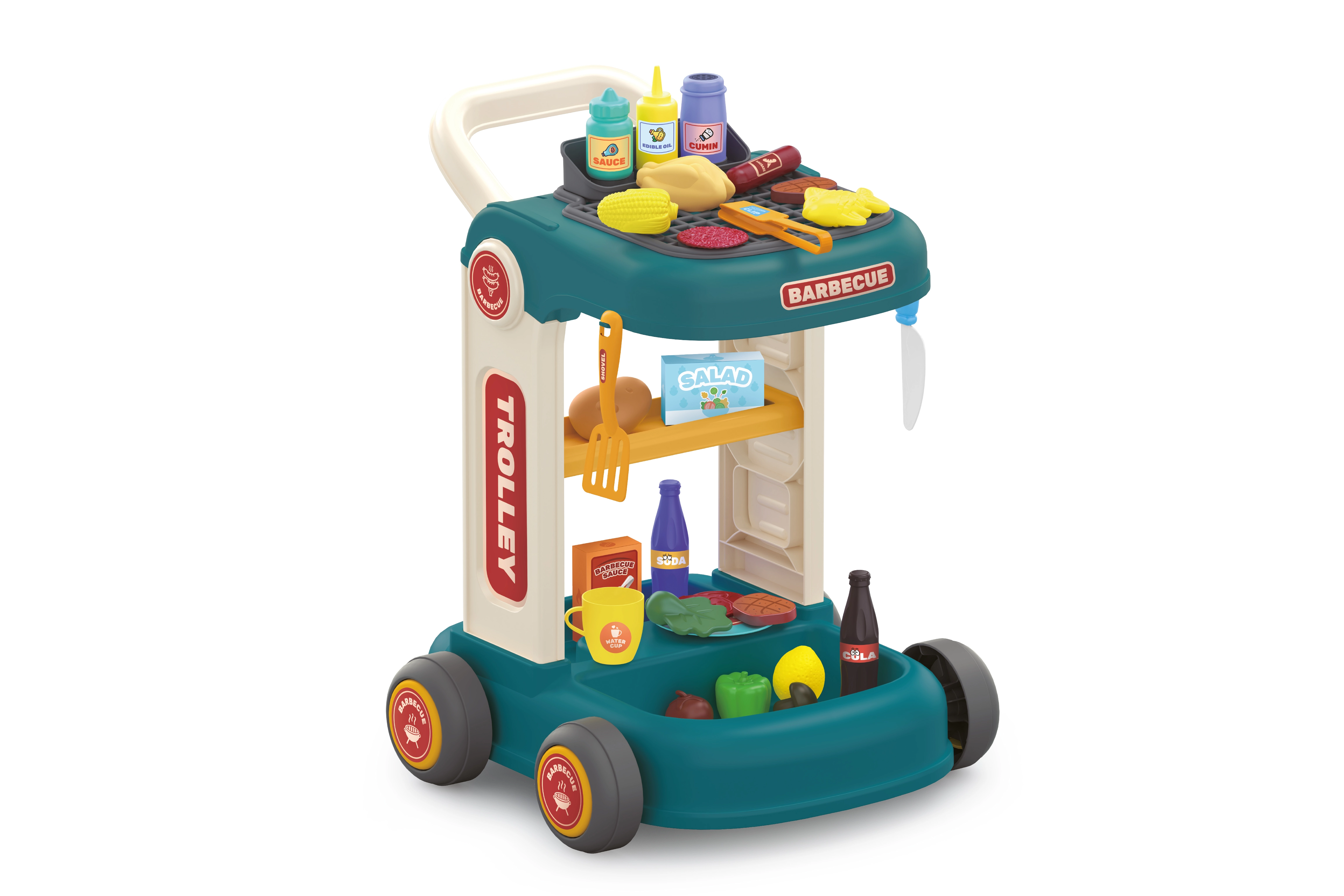 Grilovací vozík s príslušenstvom 34 × 36 × 37 cm