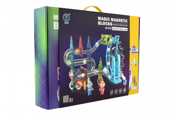 E-shop TEDDIES guličkodráha magnetická 80ks
