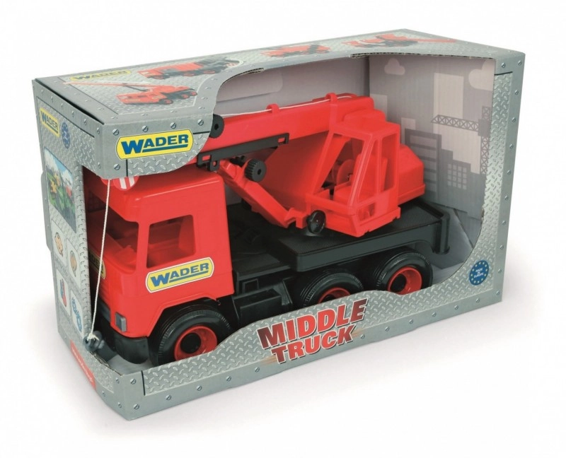 E-shop Wader Middle Truck žeriavový vozík 38cm red