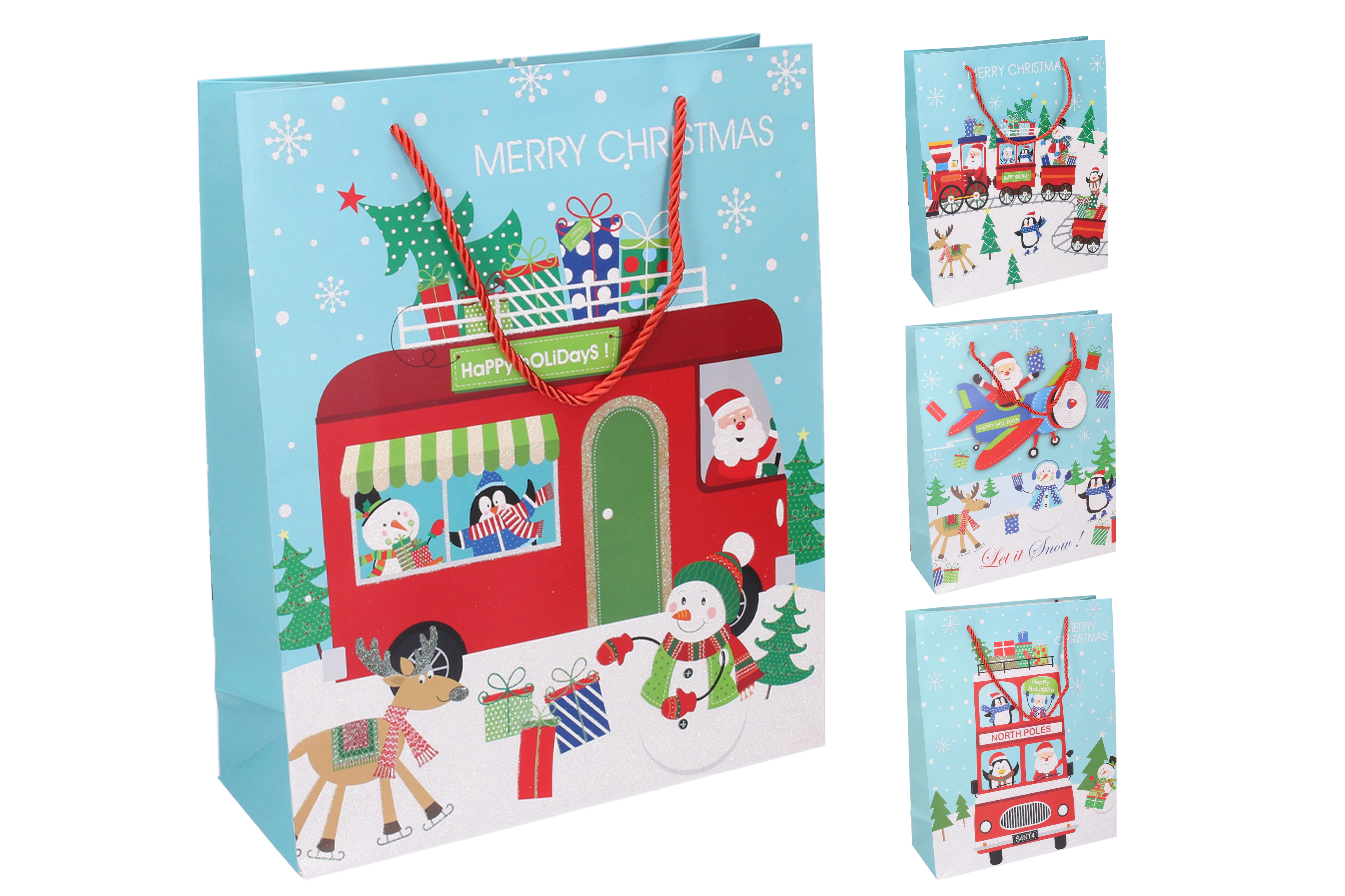 E-shop Darčeková taška L 30x41, 5x12 cm Vianoce