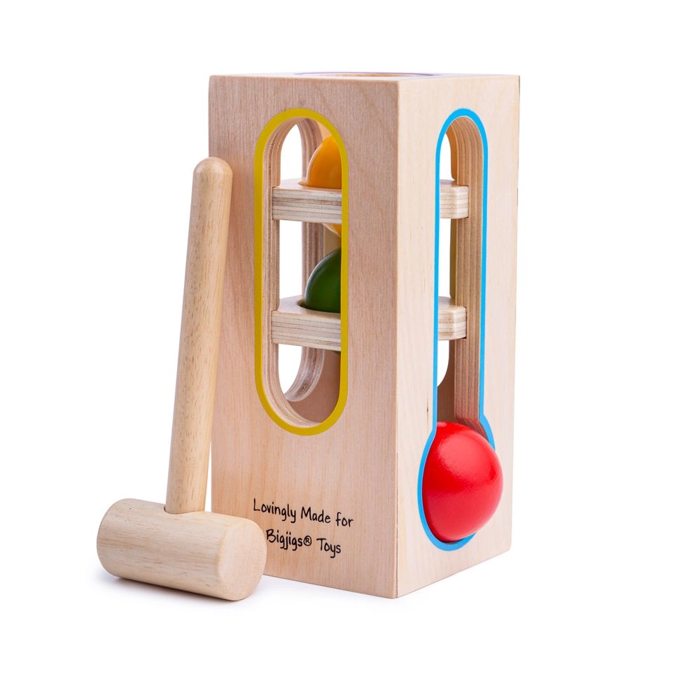 E-shop Drevená zatĺkačka veža Bigjigs