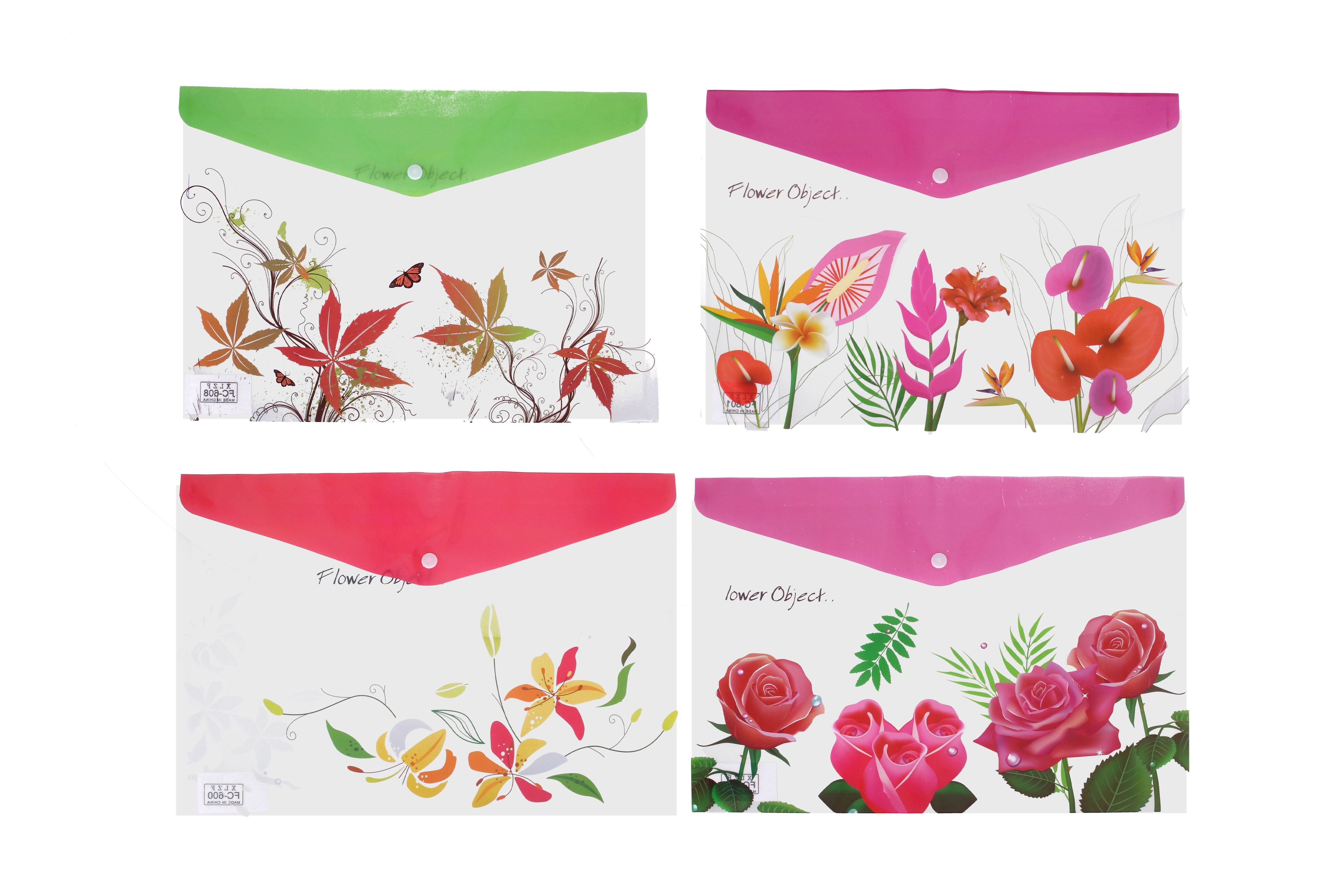 E-shop Zložka s cvokom 26x36 cm - Kvetina