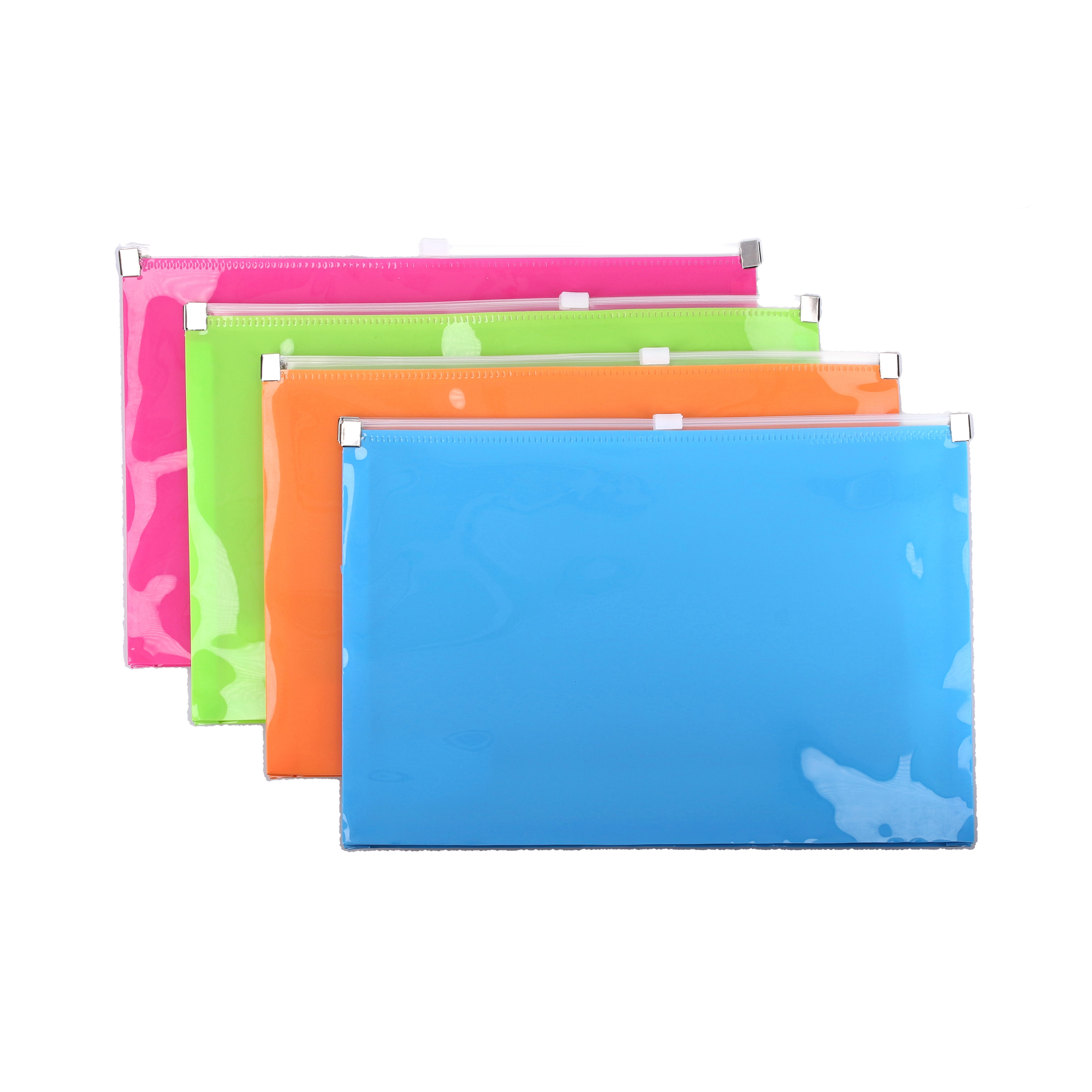 E-shop Wiky Zložka so zipsom 24 x 18,5 cm - modrá