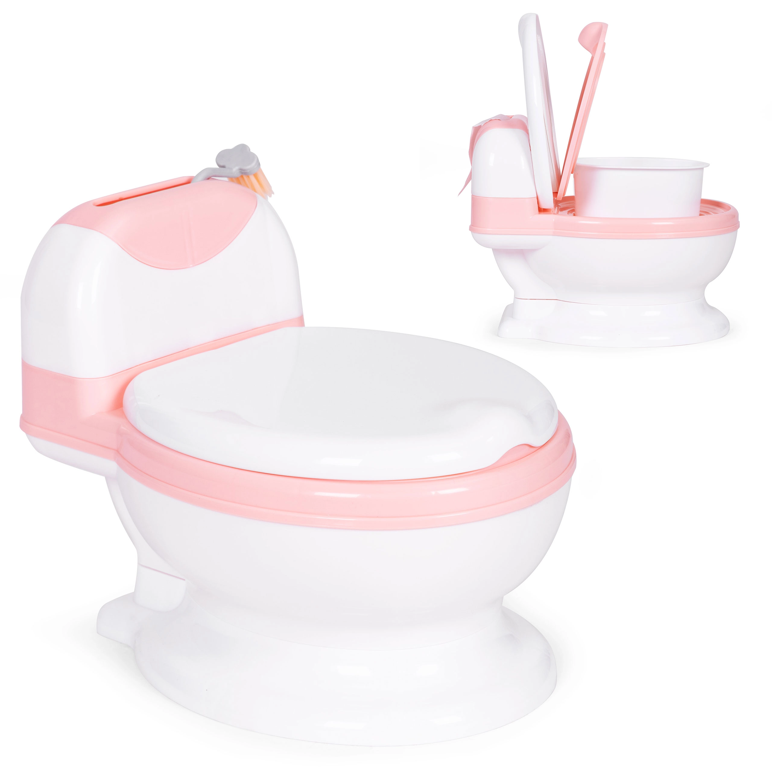 E-shop Ecotoys Toaletný nočník s vyberateľnou vložkou, uzavreté WC sedadlo pre deti a kefka