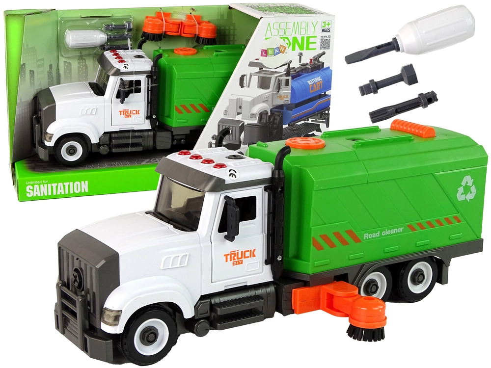 E-shop LEANToys Detský zametací stroj na autá zelený