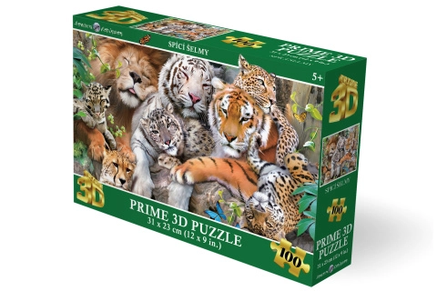 3D puzzle spiace šelmy 100 dielikov