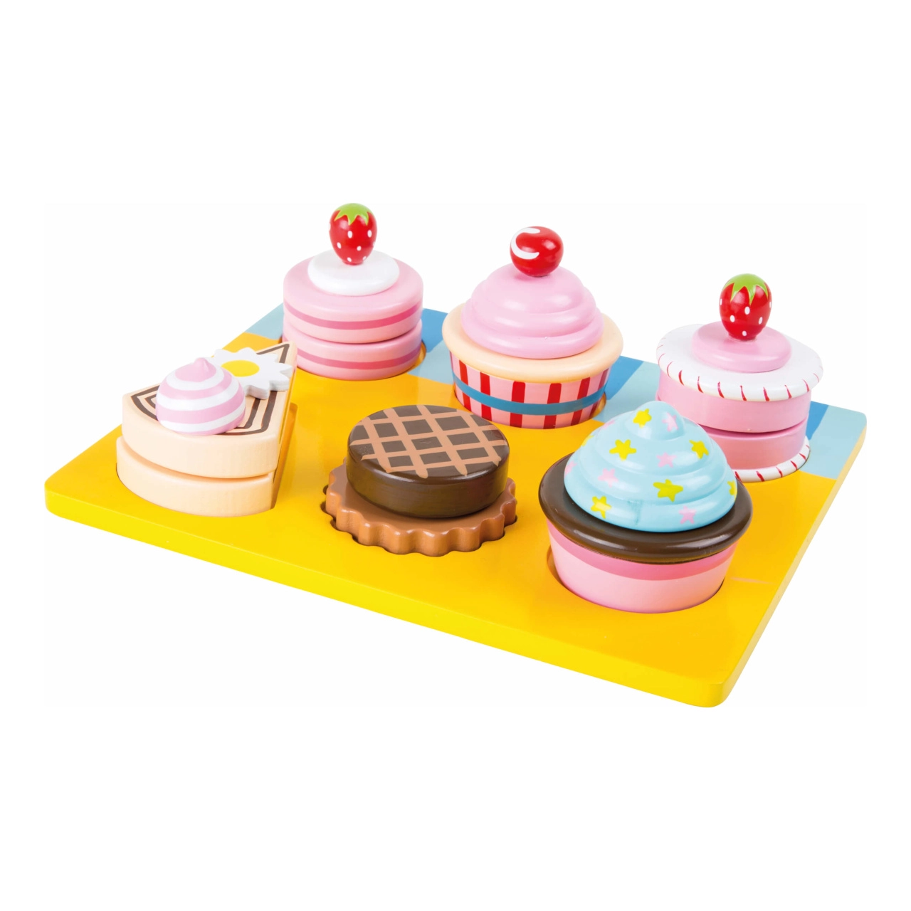 E-shop Small Foot Drevené muffiny na tácke