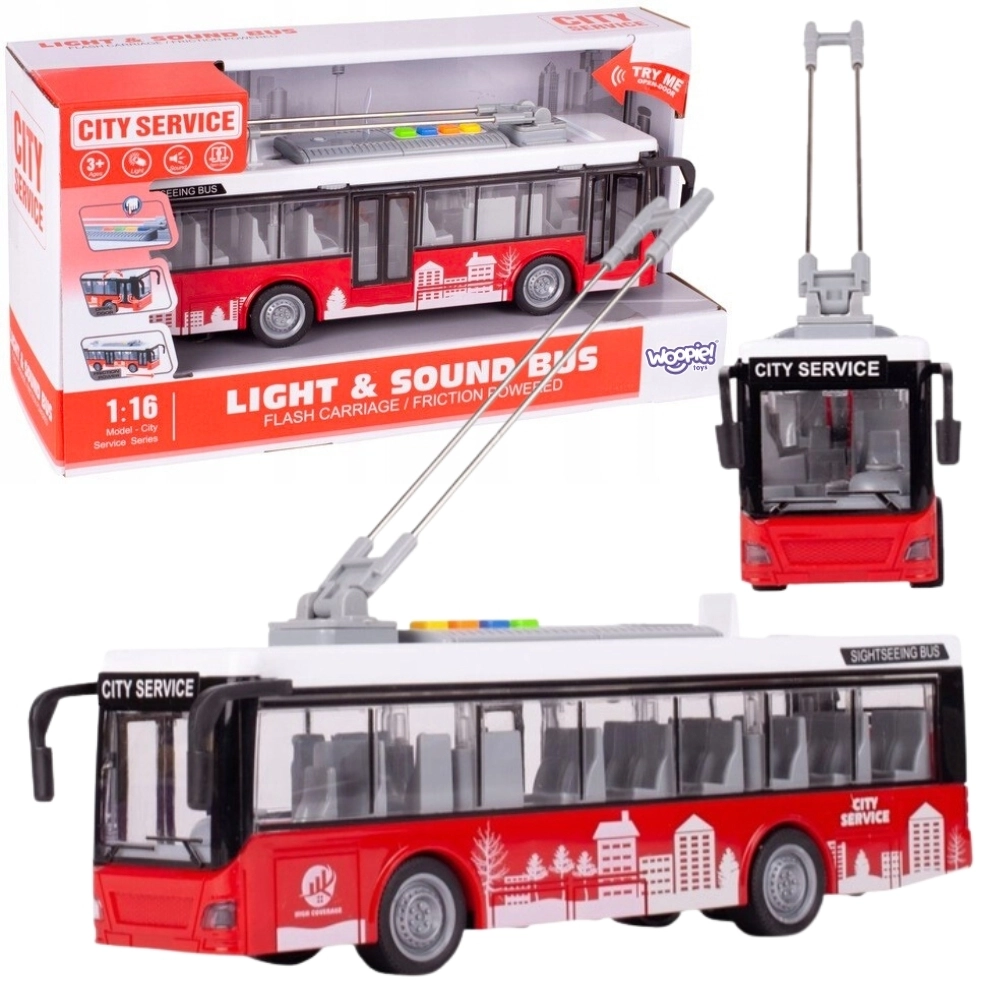 Woopie interaktívny trolejbus 1:16