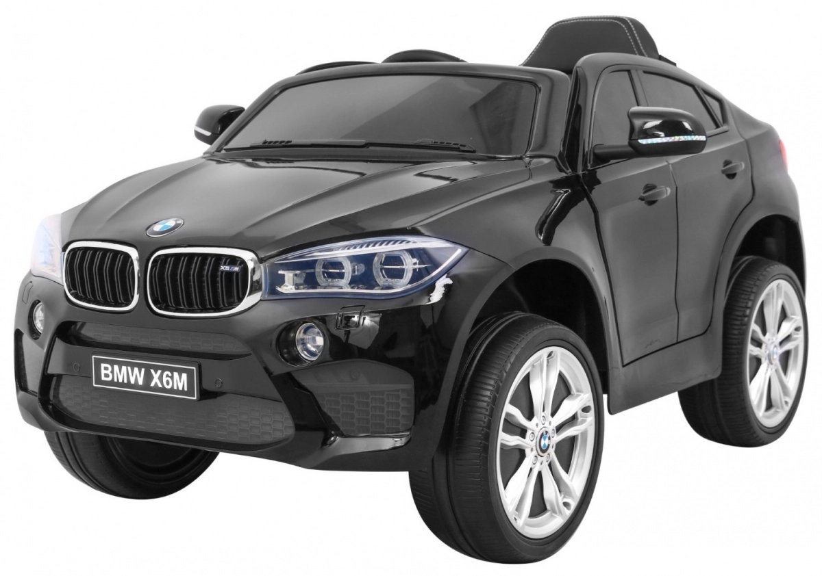 Elektrické autíčko pre deti s diaľkovým ovládaním BMW X6M - čierne