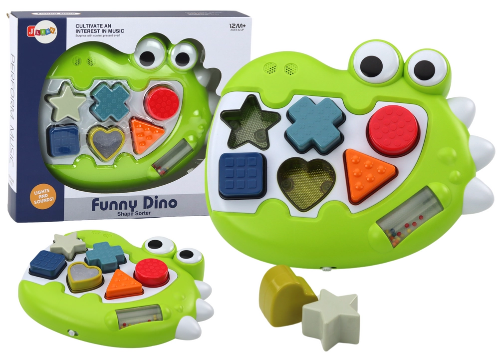 E-shop Zmyslový sorter dinosaurus s melódiami pre najmenších