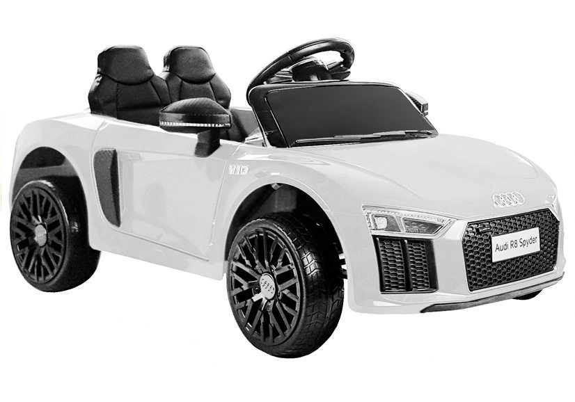 Megacar Audi R8 Spyder 2x45W 2x6V 4,5Ah biele