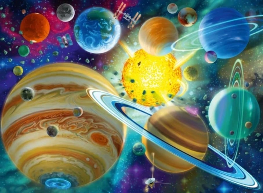 E-shop Ravensburger puzzle Vesmírne spojenie XXL 150 dielikov