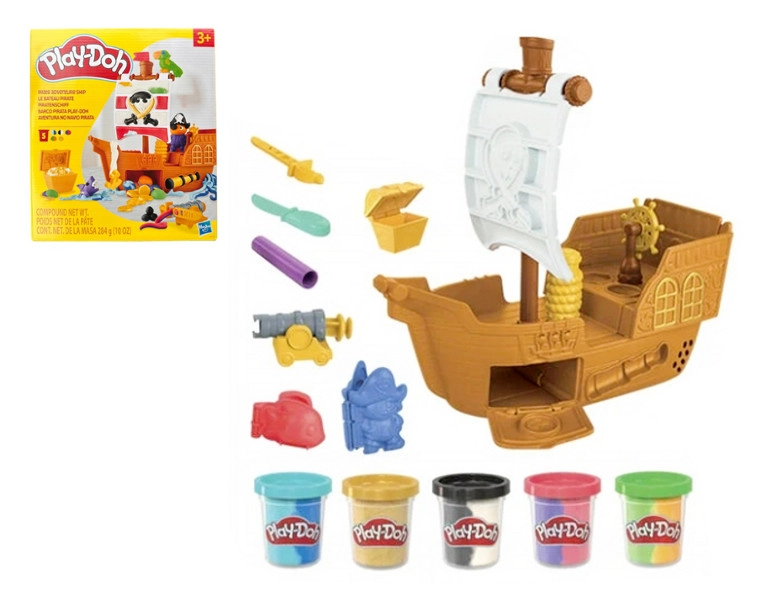 E-shop Play-Doh pirátska loď – kreatívna sada z modelíny