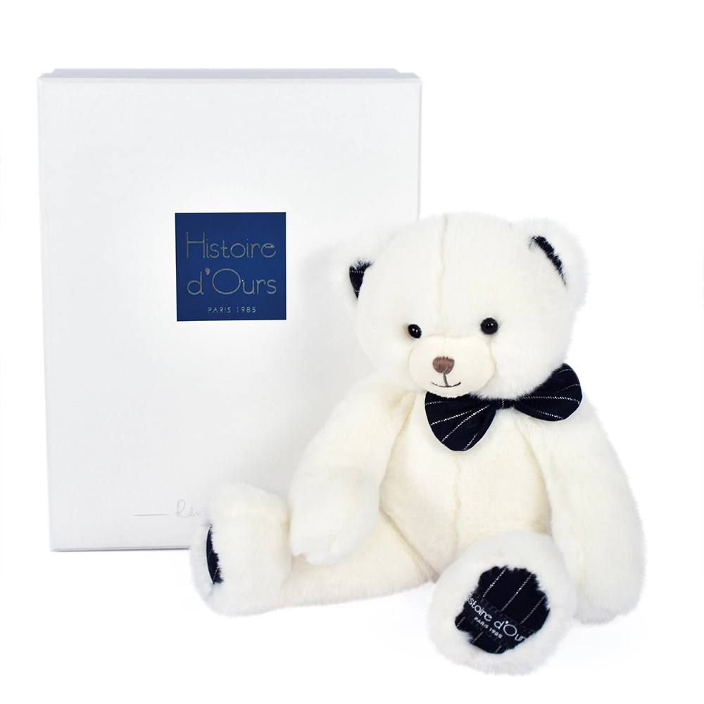 E-shop Doudou Histoire d´Ours medvedík s tmavomodrým motýlikom 30 cm
